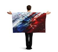 DTHKJNLSF Wearable Cape with Sleeves, Country Flag Cape Cloak Costume, Party Celebrations, Sports Events, National Holidays France flag