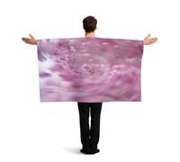 DTHKJNLSF Wearable Cape with Sleeves, Country Flag Cape Cloak Costume, Party Celebrations, Sports Events, National Holidays cherry blossom pink