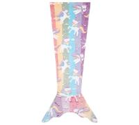 Dtiaagto Mermaid Tail Blanket for Girls Soft Flannel Kids Mermaid Wearable Blanket All Seasons Colorful Scale Snuggle Sleeping Bags Birthday Gift (55" X 20")