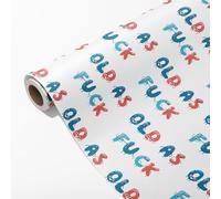 Dtiafu Funny Wrapping Paper Roll for Adult Mom Dad Grandpa Grandma - Inappropriate Words Design Gift Wrap for Women Men Birthday Christmas Hoilday Party(Total 28.5sq.ft)