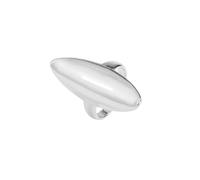 Dtja Fashion Oval Statement Ring for Women Polished Geometric Adjustable Expandable Open Wrap Rings Comfort Fit Minimalist Anniversary Birthday Holiday Jewelry, Adjustable, Metal, No Gemstone