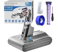 DTK Professional Replacement for Dyson V7 Battery SV11, Compatible with V7 Animal, Animal Extra，Absolute, Fluffy, Fluffy extra, Motorhead, Trigger, Mattress Vacuum with 2 Filters 225403 229687