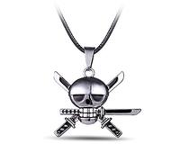 DTKJ Anime One Piece Zorro Sword Skeleton Pendant Neckalce for Women Jewelry Kolye