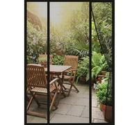 DTLLCZP Fly Screen Balcony Door, 150 x 210 cm, Double Door, Fly Screen Door, Magnetic Closure, No Drilling, Cat Claws Safe, Stronger Magnets, Insect Protection for Cellar Door and Patio Door