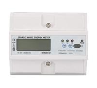 DTM125SD Three Phase Digital Power Meter, Electric Energy Meter with LCD Display, 220/380V 10-40A KWh Meter for Industrial Commercial Use, DIN Rail Mounted with RS485 Modbus - RT