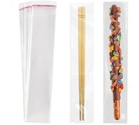 DTmasao 2x10 Inches 100 Pcs Pretzel Bags Thickened Pretzel Rod, Self Sealing Cellophane Individual Clear Prezetels Sticks Food Safe Bags for Chocolate, Candies, Cookies