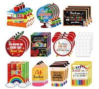 DTOFOOT 30 Pcs Teacher Appreciation Gift Card Holders,Thank You Teacher Cards Holder Gift for Teachers Day Gifts School Colleague Holiday Supplies Teachers of The Year Appreciation