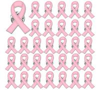 DTOFOOT 72PCS Small Size Pink Ribbon Enamel Brooch Breast Cancer Awareness Lapel Pins Pink Ribbon Pins Hope Love Ribbon Pins for Girls Women Breast Cancer Survivor Support Statement