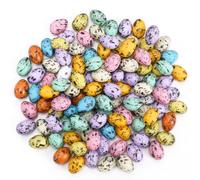 DTOFOOT Mini Resin Easter Eggs Set, Small Decorative Eggs with Speckled Design for Easter Tree, Table Centerpieces Festive Home Décor