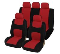 Dtpnoa Car Seat Covers For Fiat For Chevrolet For Strada Car Seat Covers Full Set Universal Seat Protectors(RED FULL SETA)