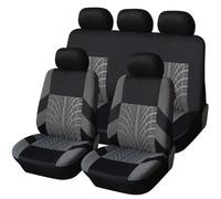 Dtpnoa Car Seat Covers For Fiat For Chevrolet For Strada Car Seat Covers Full Set Universal Seat Protectors(GRAY FULL SET)