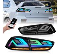 Dtpnoa Car Tail Light 2PCs For Mitsubishi For Lancer EVO-X 2008-2018 Car Tail Light Assembly Hatchback Brake Light Turning Signal Light Reverse Taillights