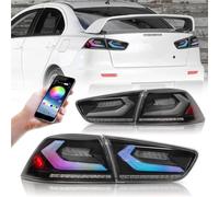 Dtpnoa Car Tail Light 2PCs For Mitsubishi For Lancer EVO-X 2008-2018 Car Tail Light Assembly Hatchback Brake Light Turning Signal Light Reverse Taillights