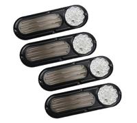 Dtpnoa Car Tail Light For Truck Trailer Caravan Boat LED Tail Light DC 12-30V Red/Yellow/White Three Types Of Light Rear Led Turn Signal Brake Lamp