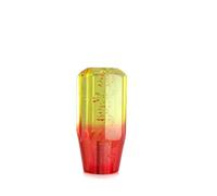 Dtpnoa Gear Shifter Head Shift Knob Stick Crystal Transparent Bubble Purple Blue Throw Car Manual Car Gear Knob Shifter(10cm Yellow red)
