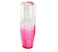 Dtpnoa Gear Shifter Head Shift Knob Stick Crystal Transparent Bubble Purple Blue Throw Car Manual Car Gear Knob Shifter(15cm Transparent red)