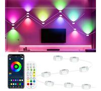 DTQJ 3M Led Strip Lights Music Sync Color Changing Lighting,Hexagon Led Lights 7 Colours RGB Blue Light Bluetooth App & Remote Control,USB LED Light Strip for Room Home Decor Tv Backlight Wall Light