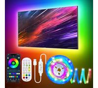 DTQJ LED Lights for TV 43-55 inch, 13.1 FT TV LED Backlight TV Lights Behind LED for TV Lighting, ICRGB LED Strip Lights with Remote Bluetooth APP Control, USB LED Lights for Bedroom Monitor Gaming