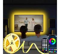 DTQJ Led Strip Light 5m 9 Colours for TV Backlight,Bluetooth APP Control & Music Sync Behind Lights Brightness,Timer Off, Multiple Dynamic Modes,Room Decor,for TV 45-65 inch