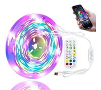 DTQJ Led Strip Light for 32.8ft, RGB TV Lights Music Sync Color Changing,USB Led Lights for Tv Backlight,Bluetooth LED Lights with Remote Control and APP,LED Light Strip for Party Home Decor
