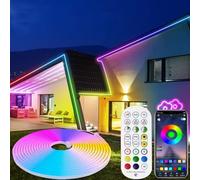 DTQJ LED Strip Lights - 3M Neon Rope Bluetooth RGBIC Light Strips with App & Remote,Color Changing Led Lights for Bedroom,Music Sync Dimmable Lighting for Room, Kitchen, Ceiling & Party Decor