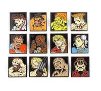 DTR Street Fighter 12-Pack Pin Badges Characters Pins Brooches