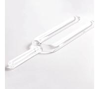 DTREEL 30mm Crystal Clear Tuning Fork, For DNA Healing, Chakra, Sound Therapy, Keep Body, Mind And Spirit In Perfect Harmony, With Striker (Color : F Note, Size : 430 HZ)