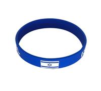 DTREEL 5pcs Israel Silicone Bracelet,israel Flag Bracelet,i Stand With Israel Bracelet,water-proof Sports Rubber Wristbands,pray for Israel,support Israel Bracelets,israelite Wristband Bangle, One