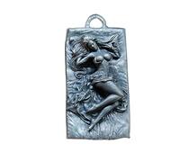 DTREEL Black Brass Bed Posture Sexy Beauty Lighter Sticker Car Keychain Pendant,Handmade Copper Beautiful Girl Relief Sculpture Woven Rope Key Chain Ring Hanging Jewelry Accessories for Men, Black,