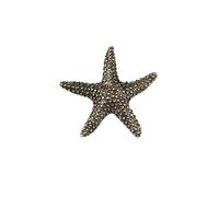 DTREEL Brass Starfish Model Miniature Figurines,Bronze Interesting Sea Animal Statue Sculpture Desktop Ornament Home Bonsai Landscaping Sand Table Car Decor Accessories Study Paperweight