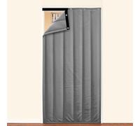 DTREEL Visible Insulated Thermal Door Curtain, Magnetic Fly Screen Door For Warm Winters, Thickened Temporary Door Made Of Oxford Fabric To Insulate Cold And Heat,80x210cm(A,100x210cm)