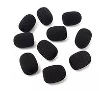 DTREELS 10pcs Mini Foam Microphone Windscreens,microphone Cover Foam,headset Pads,lapel Headset Windscreens,foam Covers,high Density Mic Covers for Protection