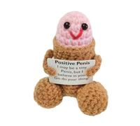 DTREELS Funny Big Butt Positive Potatoes S With Card Birthday Gift Potato Decor Room W4c2 Decoration Par Christmas Crochet