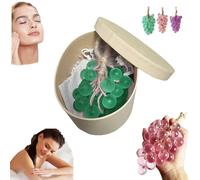 DTREELS Handcrafted Grape Bunch Soap, Grape Soap on a Rope, Cold Process BathSoap, Handmade with Fresh Vine Essence, DIY Exquisite Home Decor and Gift Choice for Washing Hands and Fresh Air Men Women