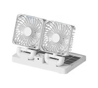 DTREELS New Mini Fan Portable Truck USB Universal Interface Solar Summer Powered Fan Car Good Companion Dual Range R9S0 Head