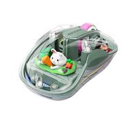 DTREELS Rechargeable Mouse Cute Doll 3 Mode Mause With Power Display Laptop For Tablets Gift B2G2 Kids