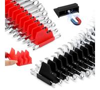 Dtructiew 48-Piece Magnetic Wrench Organizer Set for Tool Drawers, Modular SAE/Metric Tool Storage with Labeled Slots, Perfect Tool Storage Holder, Father's Day/Birthday Gift for Mechanics