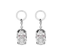 DTSFHTDAL 2PCS Keychain the Terminator Skull Metal Keychain Skeleton Key Chain Car Keychain Terminator Keychain Unisex, Silver White, 4.72IN(L), 0.98IN(W),1.77IN(H)