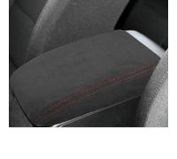 DTSGCX Armrest box protective cover Car Armrest Box Protective Cover Central Control Interior Accessories For Vw For Golf 6 MK6 2010 2011 2012 2013(Suede red)