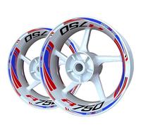 DTSGCX Sticker Kit Motorcycle Wheel Decal Wheel Rim Reflective Sticker Accessories For Suzuki GSXR750 Wheel Sticker Decal Set(Style 11)