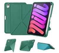 DTTO Case for iPad Mini 7 (A17 Pro) 2024 / iPad Mini 6 2021 8.3 inch with Pencil Holder, Multi-Angle Magnetic Standing Cover for iPad Mini 7th/6th Generation [Auto Wake/Sleep], Green