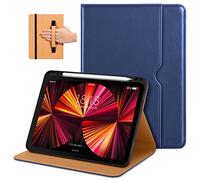 DTTO Case for iPad Pro 11 Inch 4th / 3rd / 2nd / 1st Generation 2022/2021/2020/2018,Premium PU Leather Folio Stand Cover with Hand Strap, Auto Wake/Sleep,Multiple Viewing Angles, Navy Blue