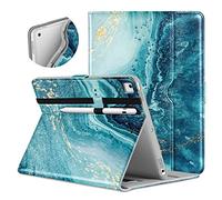 DTTO for iPad 9.7 Inch 5th/6th Generation 2018/2017 Case with Apple Pencil Holder, Premium Leather Folio Stand Cover Case for Apple iPad 9.7 inch, Also Fit iPad Pro 9.7/Air 2/Air - Sandy Wave