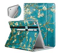 DTTO for iPad 9.7 Inch 5th/6th Generation 2018/2017 Case with Apple Pencil Holder, Premium Leather Folio Stand Cover Case for Apple iPad 9.7 inch, Also Fit iPad Pro 9.7/Air 2/Air - Blossom