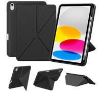 DTTO for iPad (A16) 11th Generation Case 11 Inch 2025, iPad 10th Generation Case 10.9 Inch 2022, Foldable Stand Cover with Landscape and Portrait Modes & Pencil Holder, Black