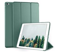 DTTO for iPad Air 2 Case (2014 Released), Ultra Slim Lightweight Smart Case Trifold Stand with Flexible Soft TPU Back Cover for Apple iPad Air 2 (Model A1566/A1567), Midnight Green