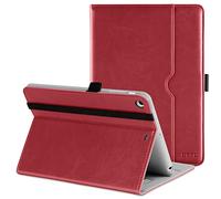 DTTO for iPad Mini 1 2 3 Case, Premium Leather Folio Stand Cover Case with Multi-Angle Viewing and Auto Wake-Sleep Function, Front Pocket for iPad Mini 1/Mini 2/Mini 3 - Red