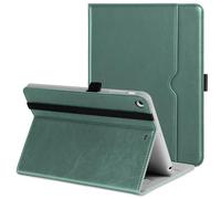 DTTO for iPad Mini 1 2 3 Case, Premium Leather Folio Stand Cover Case with Multi-Angle Viewing and Auto Wake-Sleep Function, Front Pocket for iPad Mini 1/Mini 2/Mini 3 - Midnight Green