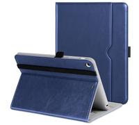 DTTO for iPad Mini 1 2 3 Case, Premium Leather Folio Stand Cover Case with Multi-Angle Viewing and Auto Wake-Sleep Function, Front Pocket for iPad Mini 1/Mini 2/Mini 3 - Navy Blue