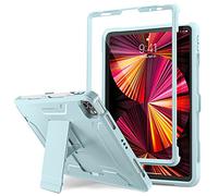 DTTO for iPad Pro 11 inch Case 2022(4th Gen)/2021(3rd Gen), [Screen Protector] Dual Layer Full Body Protection Cover with Pencil Holder, Also Fit iPad Pro 11'' 2020&2018/iPad Air 5/Air 4 - Sky Blue